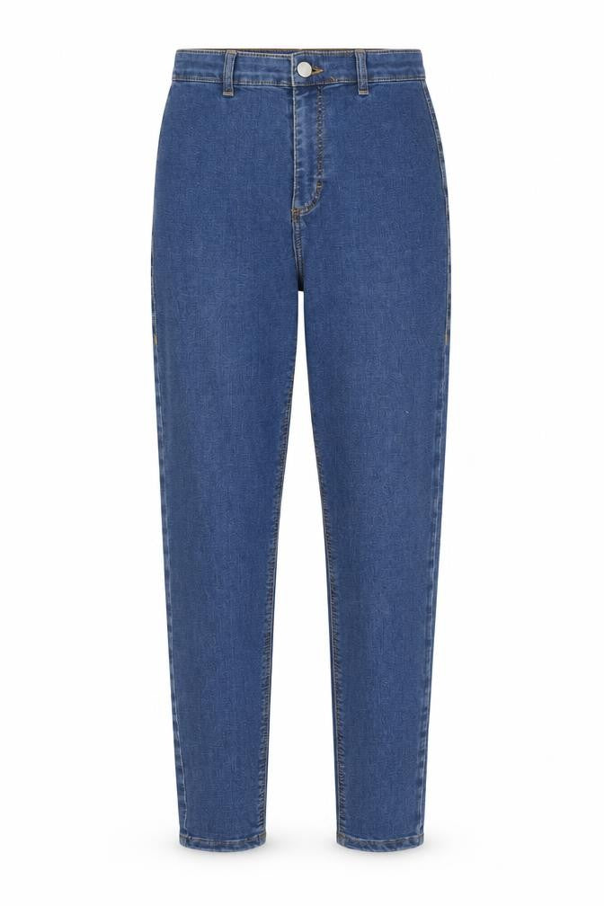 Topshop Womens Blue  Cotton Straight Jeans Size 26 in L27 in Regular Zip
