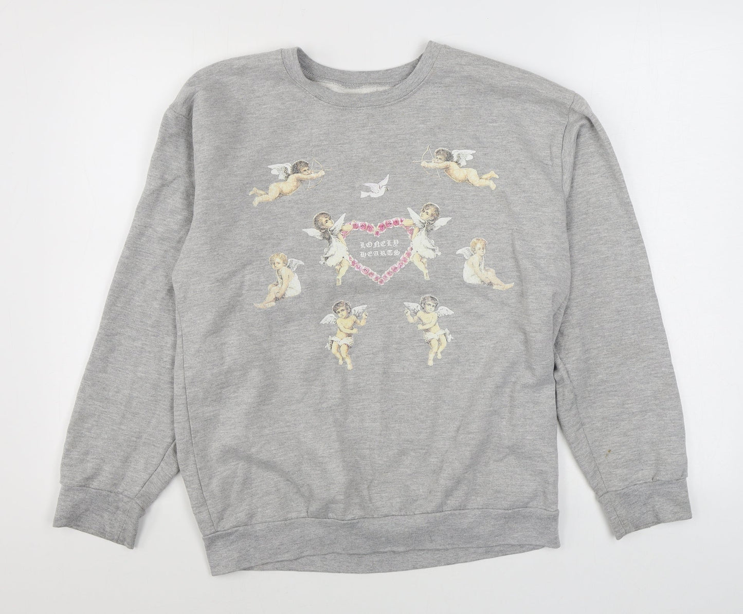 YAA Womens Grey  Polyester Pullover Sweatshirt Size M  Pullover