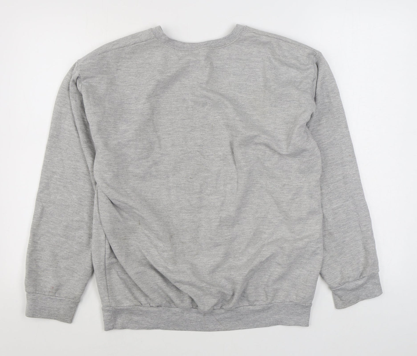 YAA Womens Grey  Polyester Pullover Sweatshirt Size M  Pullover