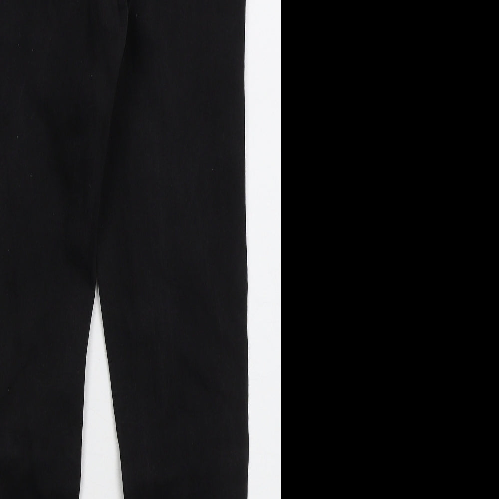 Denim Co Womens Black  Cotton Skinny Jeans Size 10 L24 in Regular Button