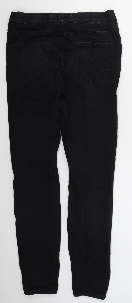 Preworn Womens Black  Cotton Jegging Jeans Size 29 in L28 in Regular