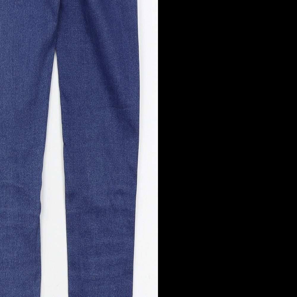 Denim Co Womens Blue  Cotton Skinny Jeans Size 6 L29 in Regular Button