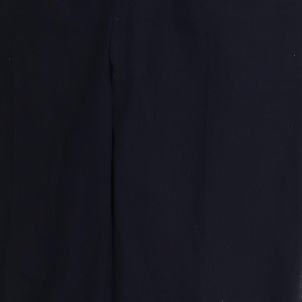 Dorothy Perkins Womens Blue  Polyester Trousers  Size 12 L28 in Regular Hook & Eye