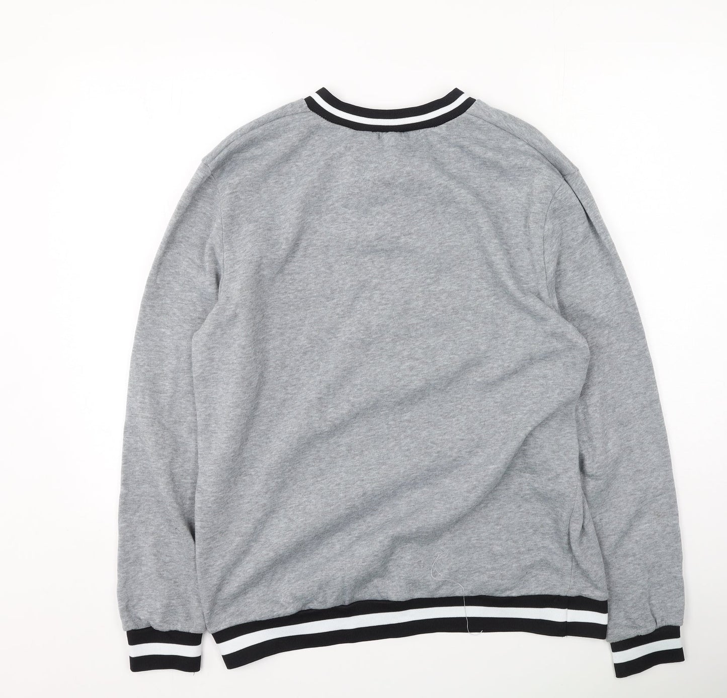 Preworn Womens Grey  Polyester Pullover Sweatshirt Size 3XL