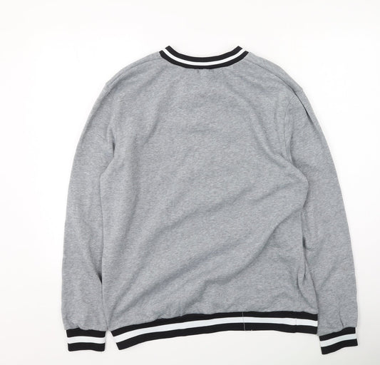 Preworn Womens Grey  Polyester Pullover Sweatshirt Size 3XL
