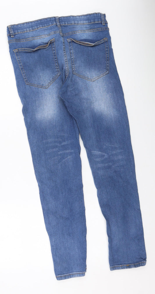 Heritage outfiters Womens Blue  Cotton Skinny Jeans Size 36 L32 in Regular