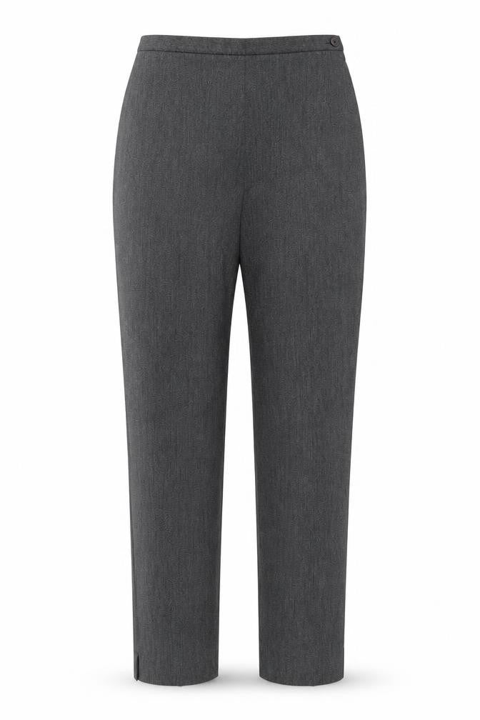 Preworn Womens Grey  Polyester Trousers  Size 8 L30 in Regular Zip