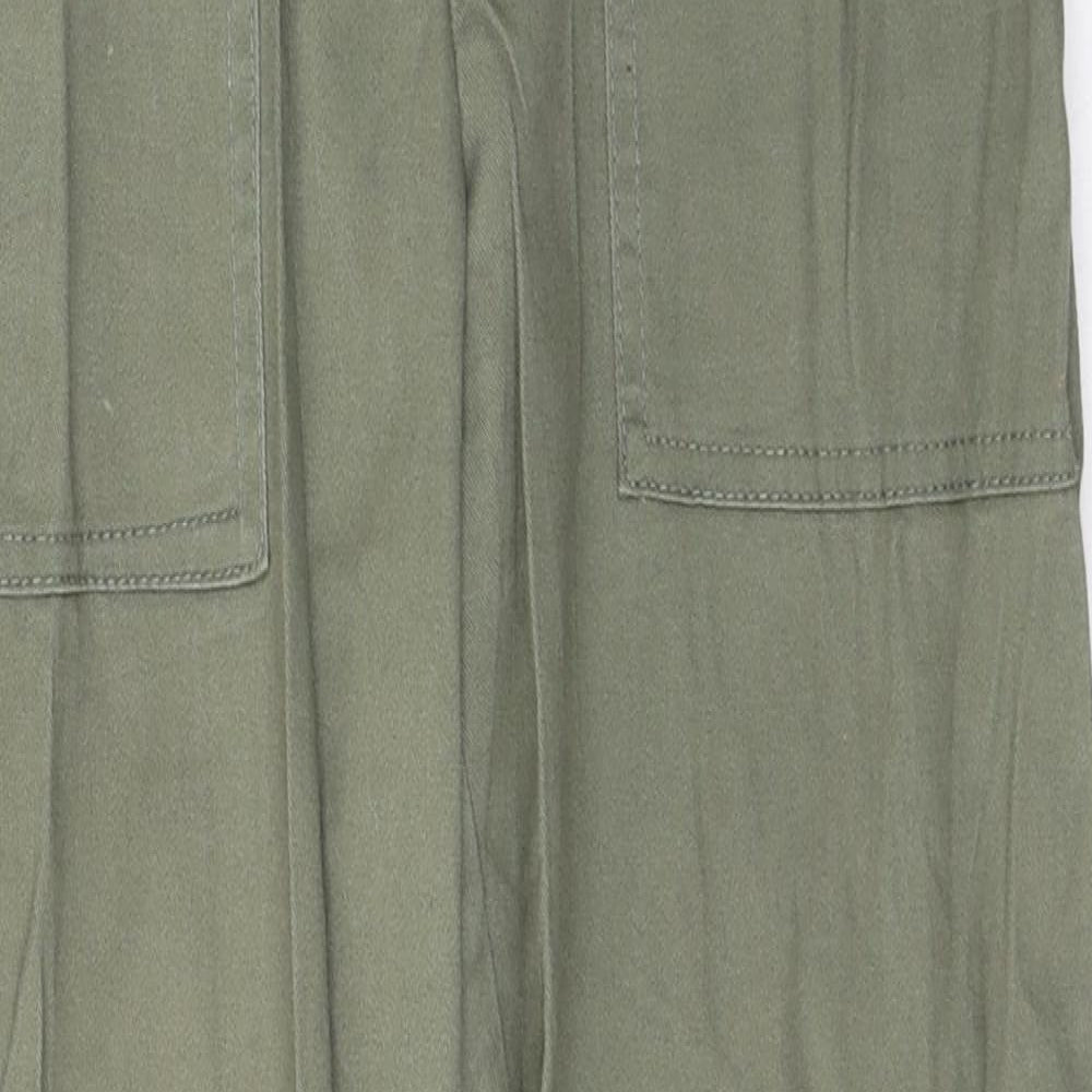 Super Womens Green  Cotton Tapered Jeans Size 8 L27 in Regular Button
