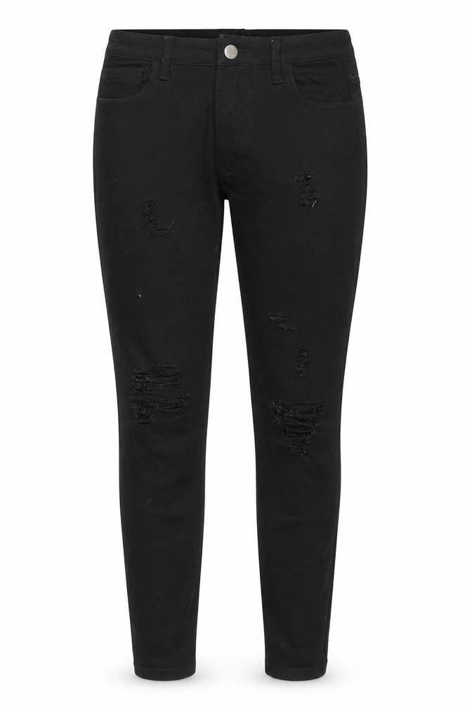 SheIn Womens Black  Cotton Skinny Jeans Size S L27 in Regular Button