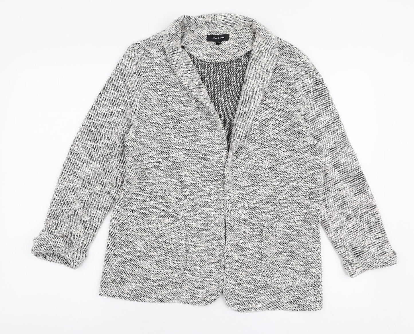 New Look Womens Grey   Jacket Blazer Size 10