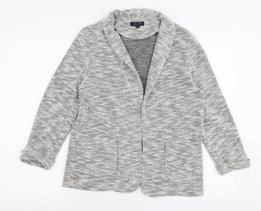 New Look Womens Grey   Jacket Blazer Size 10