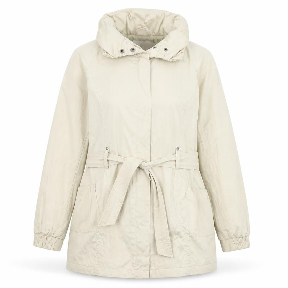 Womens UK Size 12  Lakeland Beige Polyester Coat
