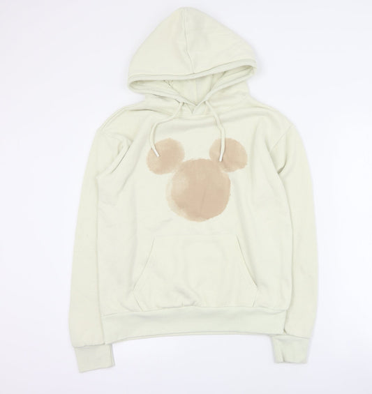 Primark Womens Beige  Polyester Pullover Hoodie Size XS  Pullover - Mickey Mouse