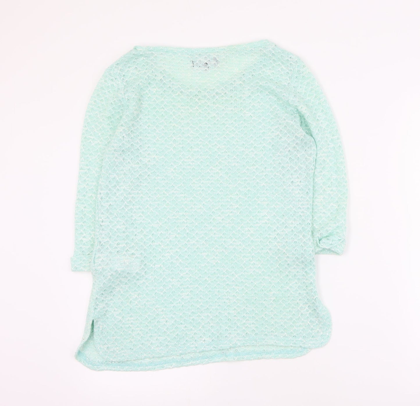 New Look Womens Green Round Neck  Polyester Pullover Jumper Size 10