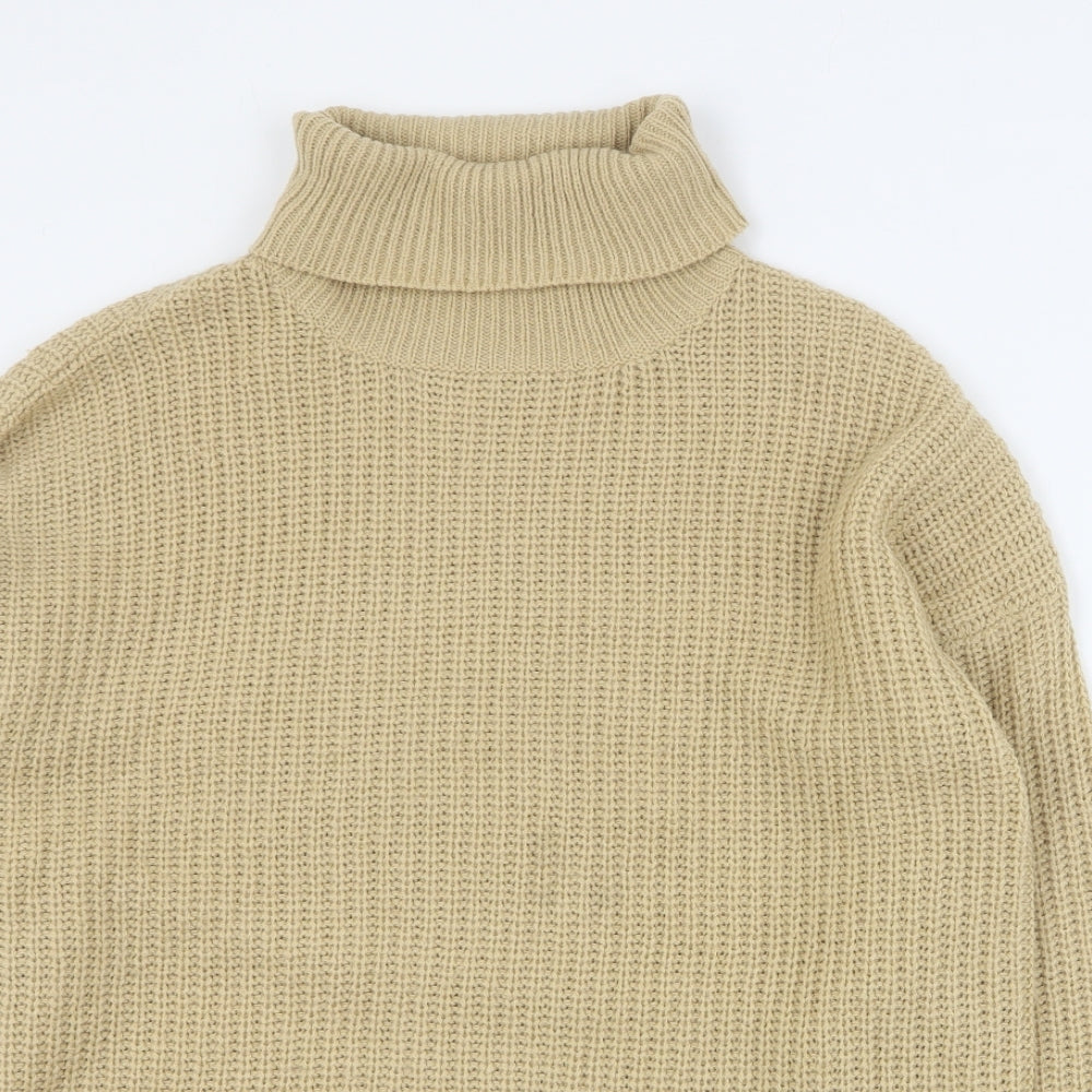 In the Style Womens Brown Roll Neck  Acrylic Pullover Jumper Size M   - 10/12
