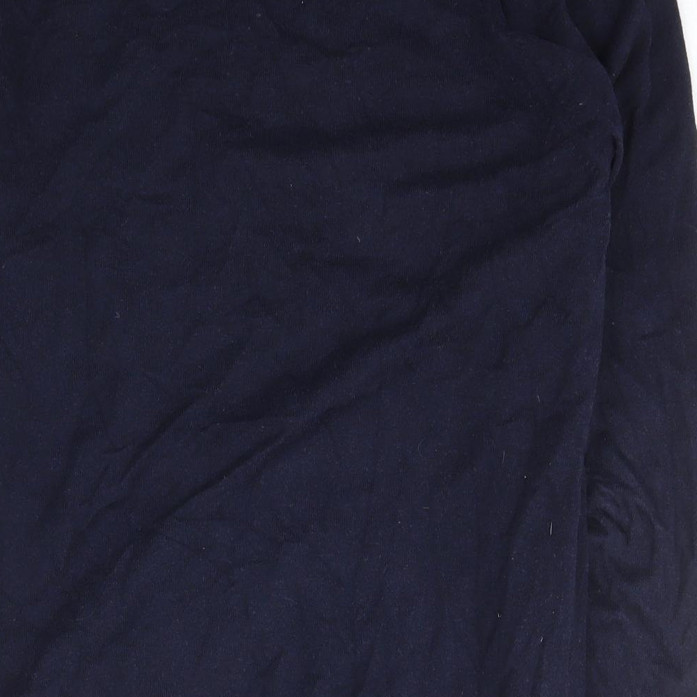 NEXT Mens Blue Square Neck  Cotton Pullover Jumper Size M