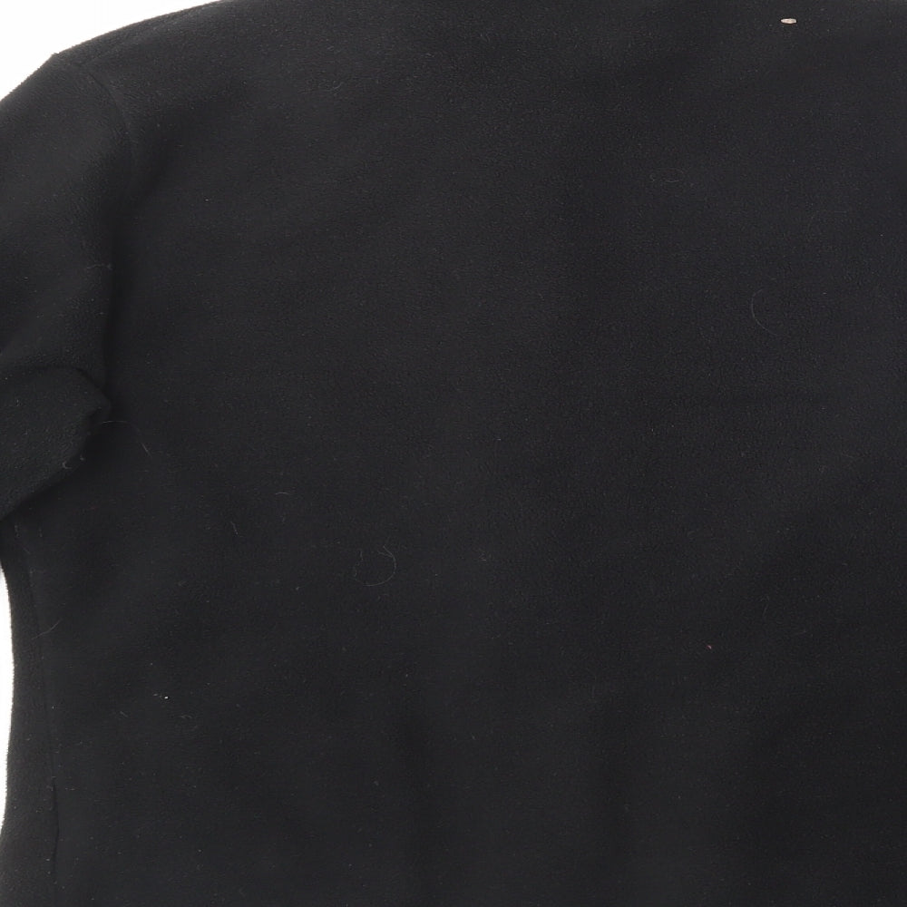 Marks and Spencer Womens Black Collared  Polyester Pullover Jumper Size 14
