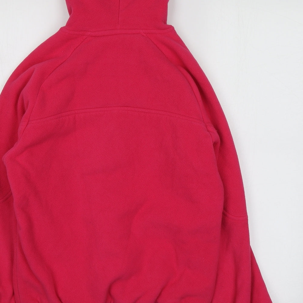 Backswing Womens Pink  Polyester Full Zip Hoodie Size 10