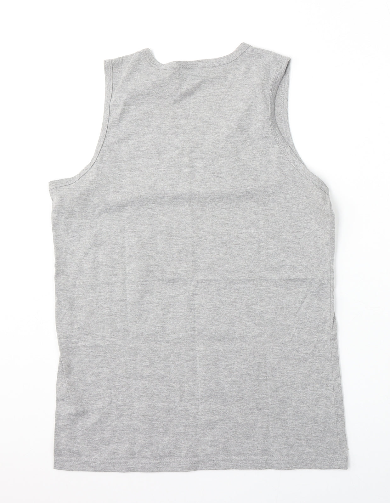 Jienihao Womens Grey  Cotton Basic Tank Size M Round Neck