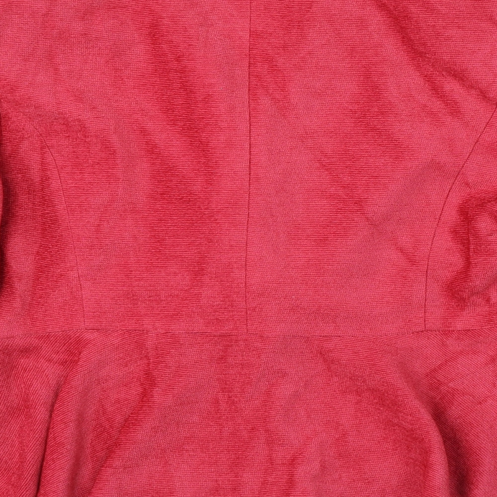 Country Casuals Womens Pink  Viscose Jacket Blazer Size 14