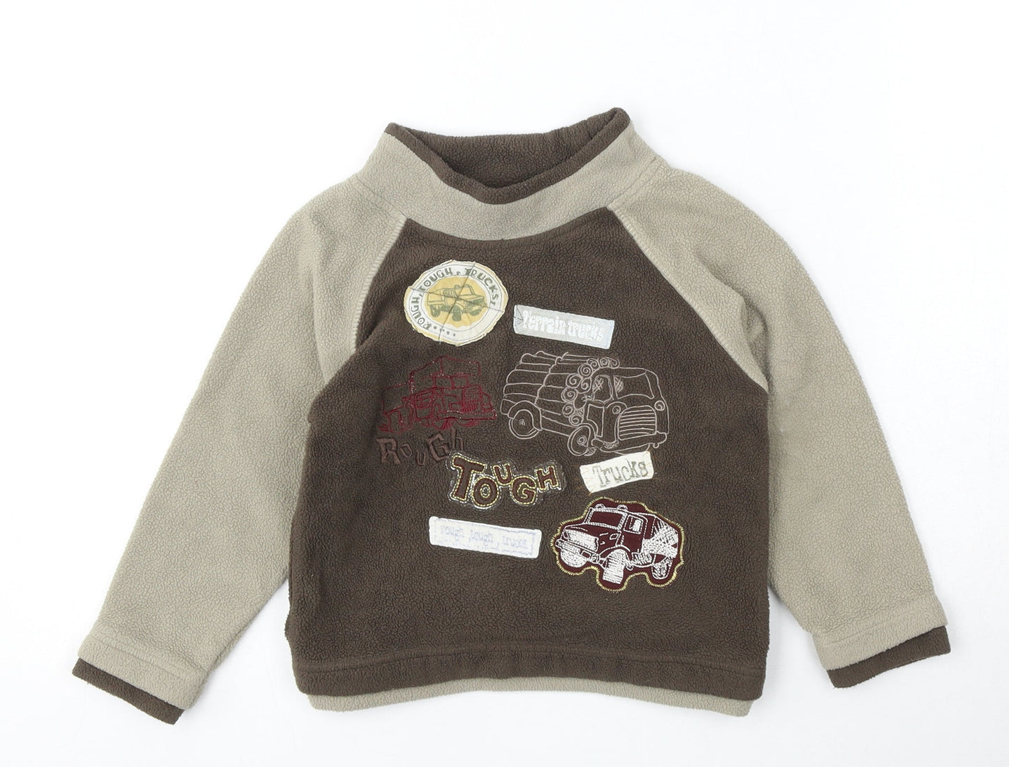 George Boys Beige  Polyester Pullover Sweatshirt Size 2-3 Years