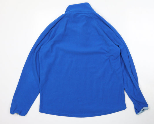 Universal People Womens Blue  Polyester Pullover Sweatshirt Size L  Zip