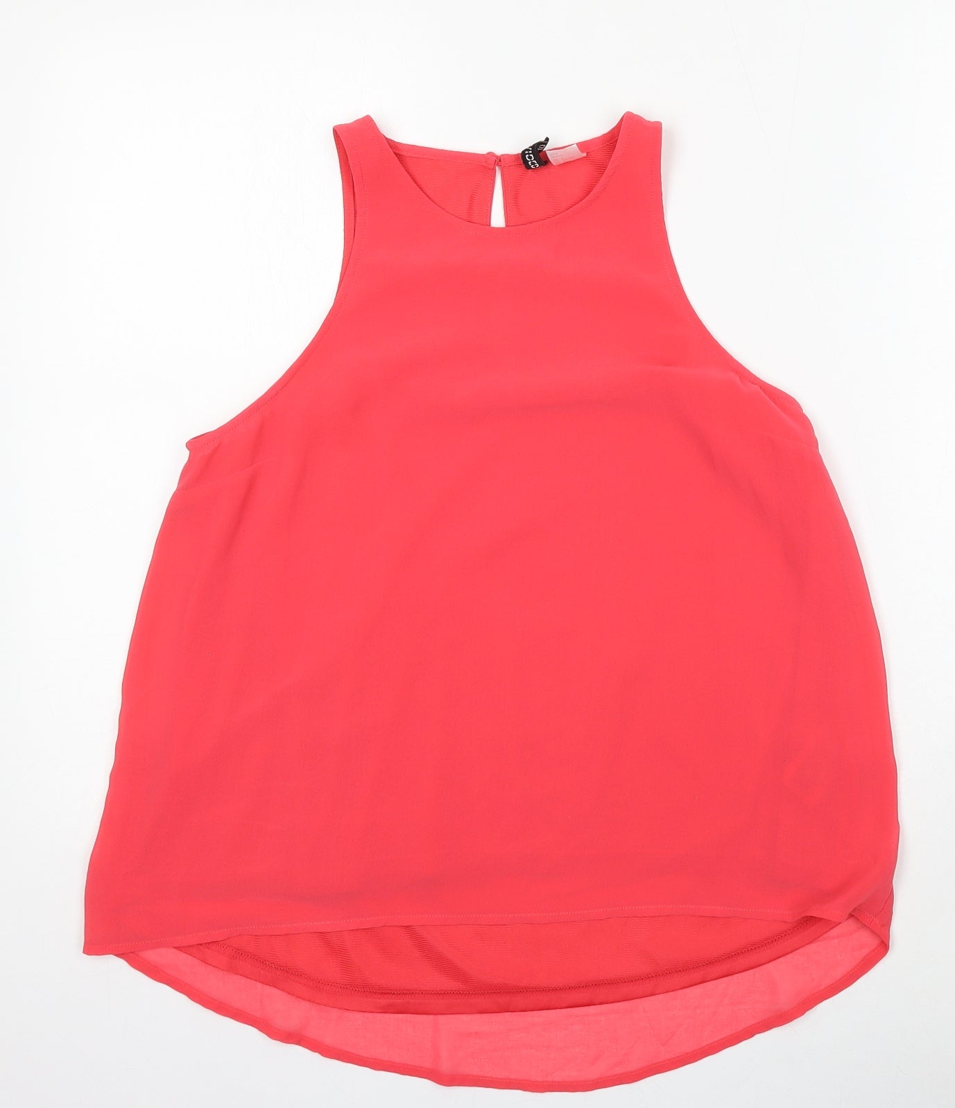 Divided by H&M Womens Red  Polyester Camisole Tank Size 8 Round Neck