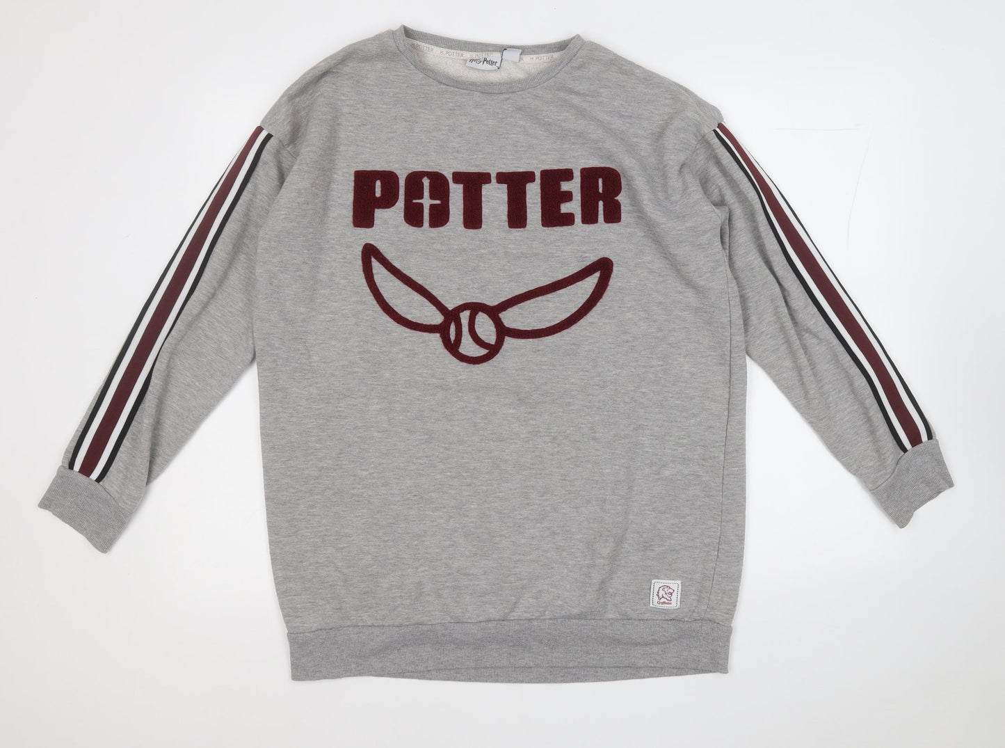 Primark Womens Grey  Polyester Pullover Sweatshirt Size L