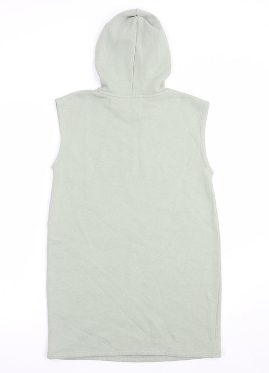 Matalan Girls Green  Polyester Tunic Hoodie Size 11 Years  Pullover - New York