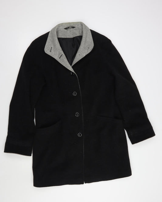BHS Womens Grey   Pea Coat Coat Size 12  Button