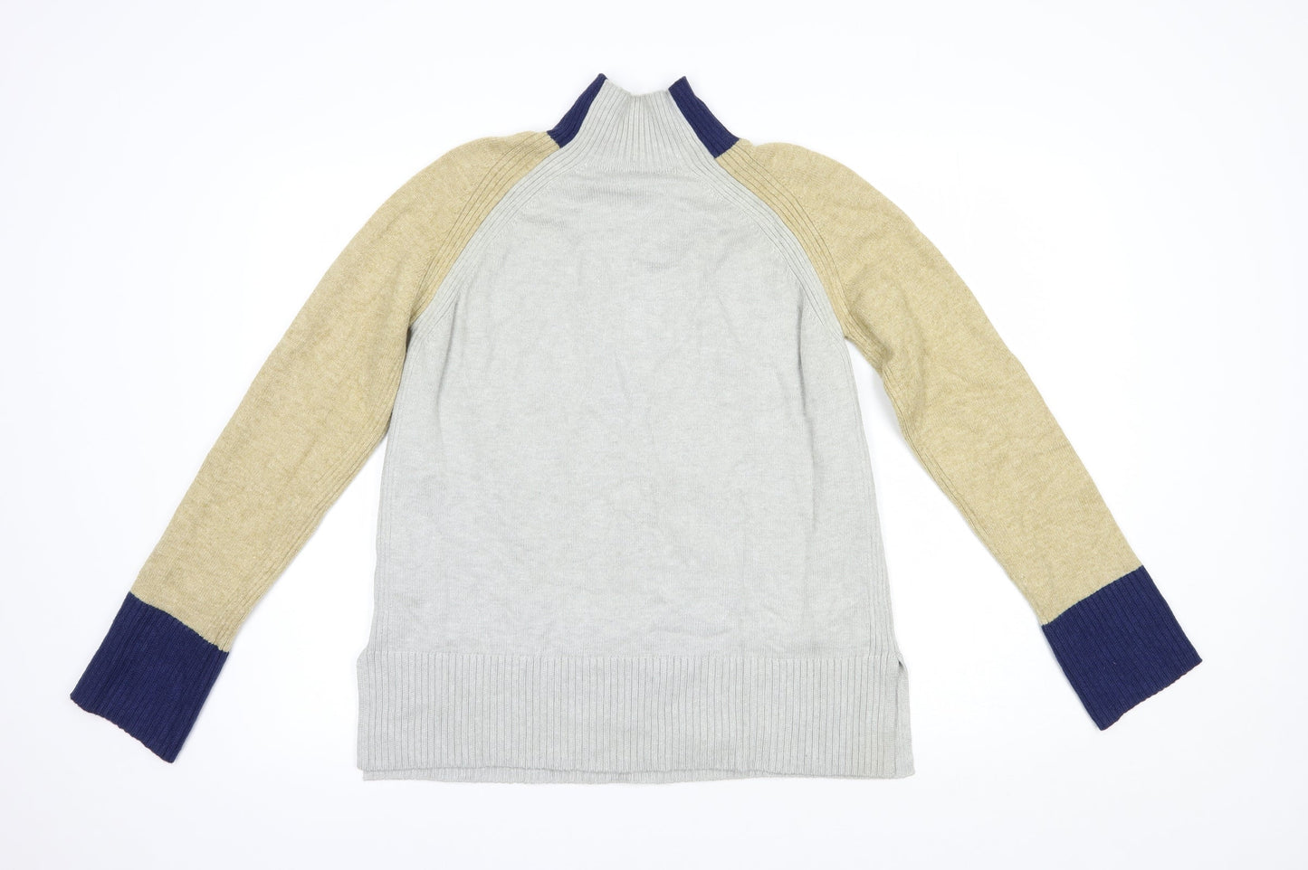 NEXT Womens Grey High Neck  Viscose Pullover Jumper Size S