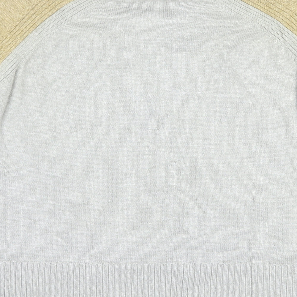 NEXT Womens Grey High Neck  Viscose Pullover Jumper Size S