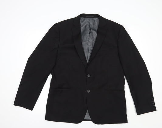 Very Mens Black  Polyester Jacket Blazer Size 42