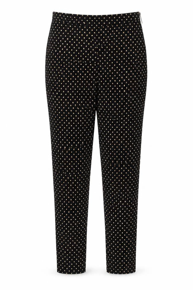 New Look Womens Multicoloured Geometric Viscose Trousers  Size 10 L25 in Regular Zip