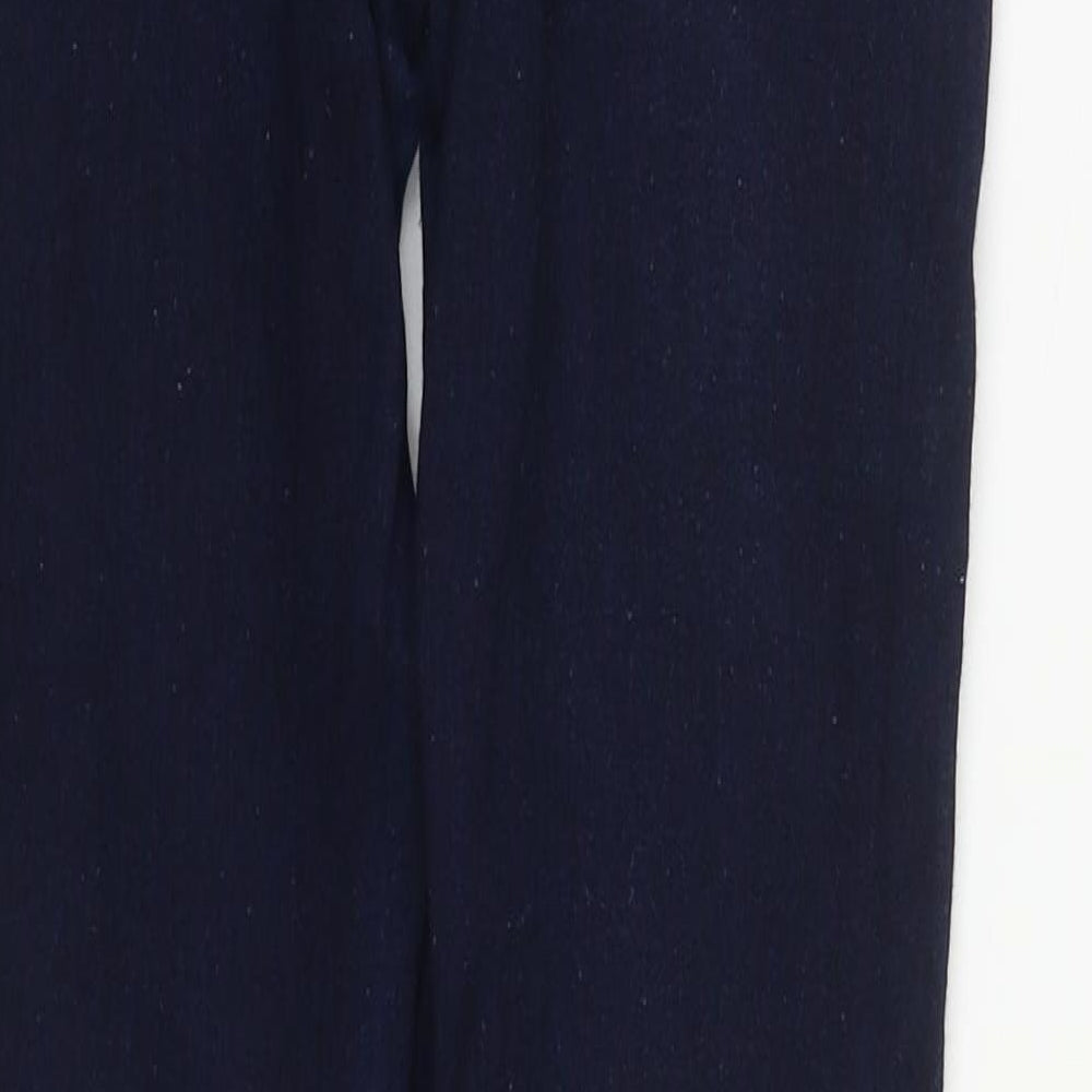 Denim & Co. Womens Blue  Cotton Straight Jeans Size 10 L29 in Regular Zip