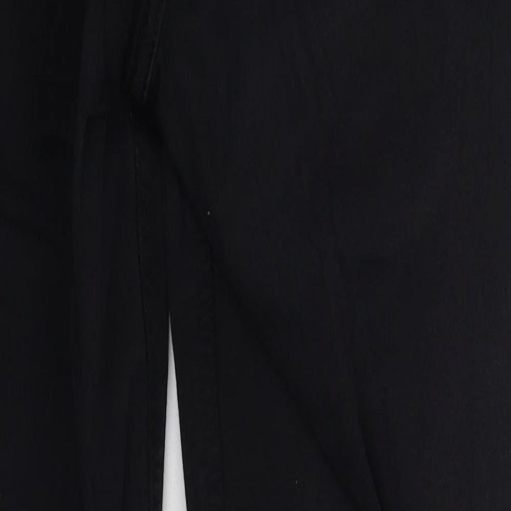 Topshop Womens Black  Cotton Skinny Jeans Size 30 in L27 in Regular Button