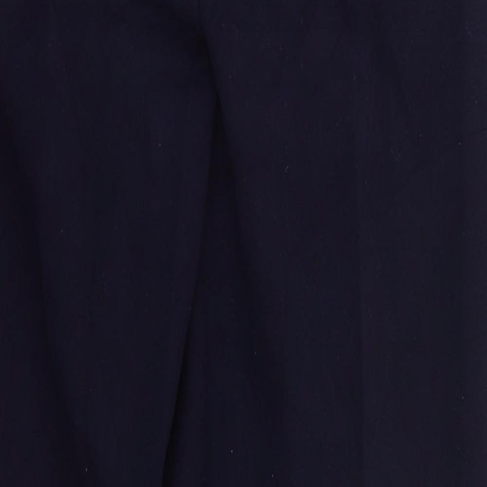 Gentilo Womens Blue  Polyester Trousers  Size 10 L29.5 in Regular Button