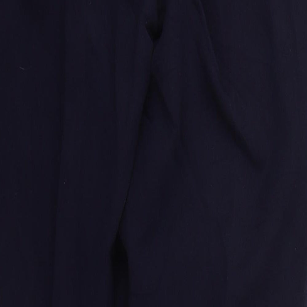 Gentilo Womens Blue  Polyester Trousers  Size 10 L29.5 in Regular Button