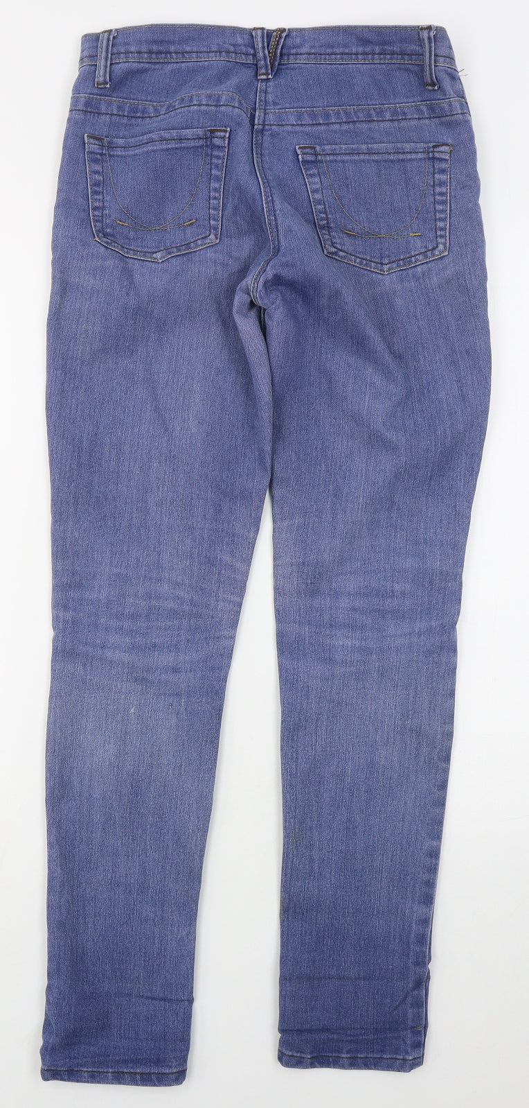 Denim Co Womens Blue  Cotton Skinny Jeans Size 8 L30 in Regular Button