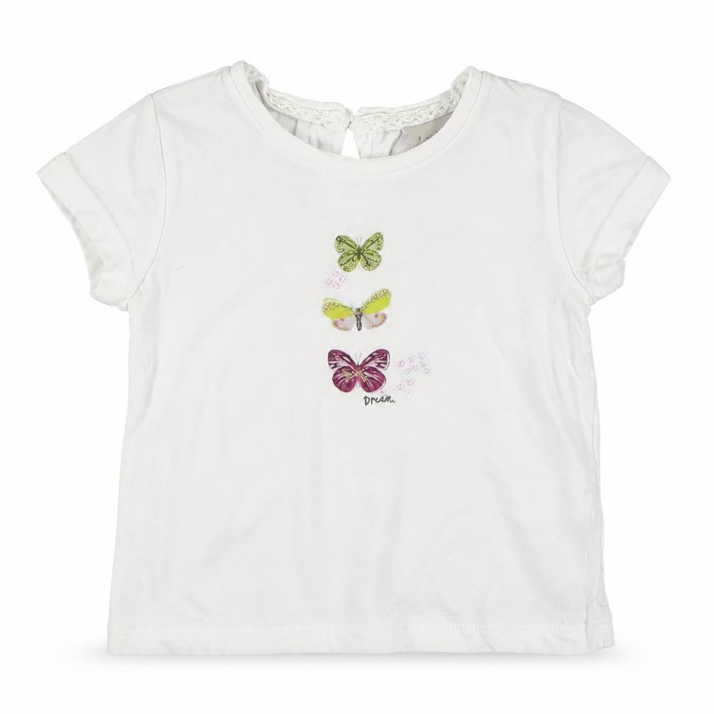 NEXT  White  100% Cotton Basic T-Shirt Size 6-9 Months Round Neck Pullover
