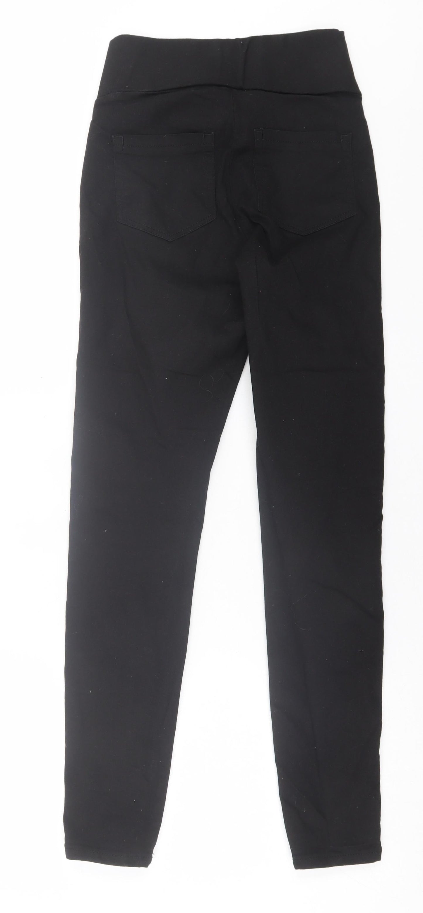 ASOS Womens Black  Cotton Jegging Trousers Size 8 L28 in Regular