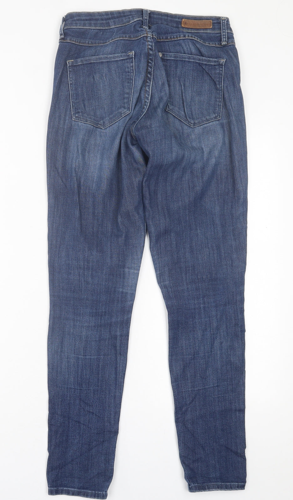 H&M Womens Blue  Cotton Skinny Jeans Size 28 in L30 in Regular Button