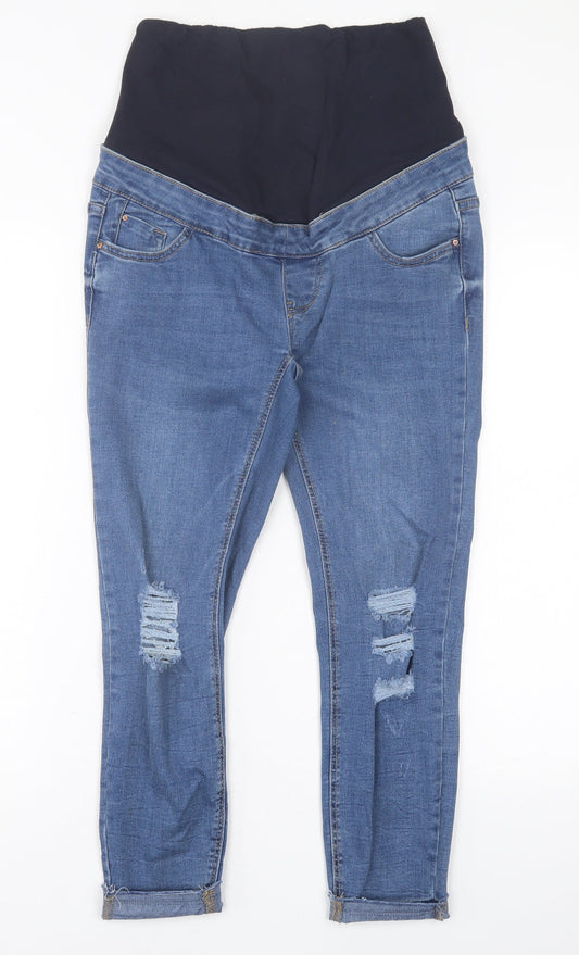 New Look Womens Blue  Cotton Skinny Jeans Size 8 L24 in Regular