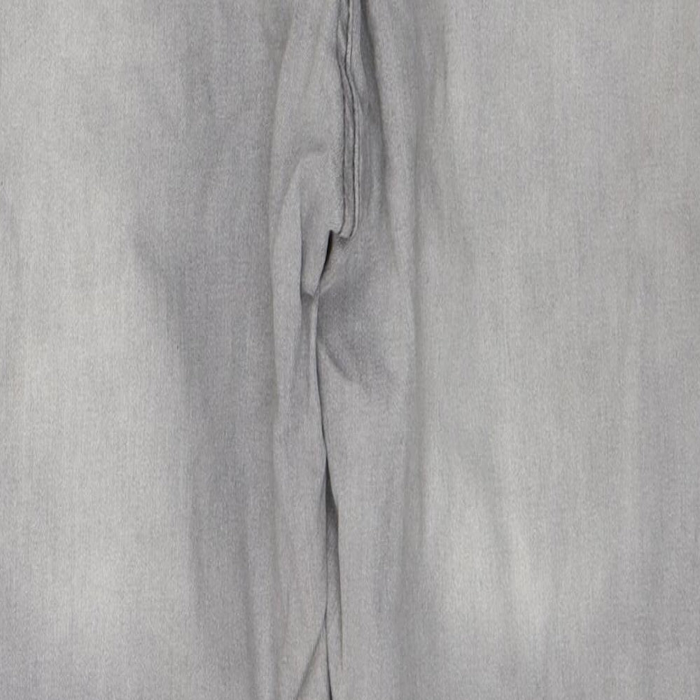 Studio Womens Grey  Cotton Skinny Jeans Size 10 L26 in Regular Button
