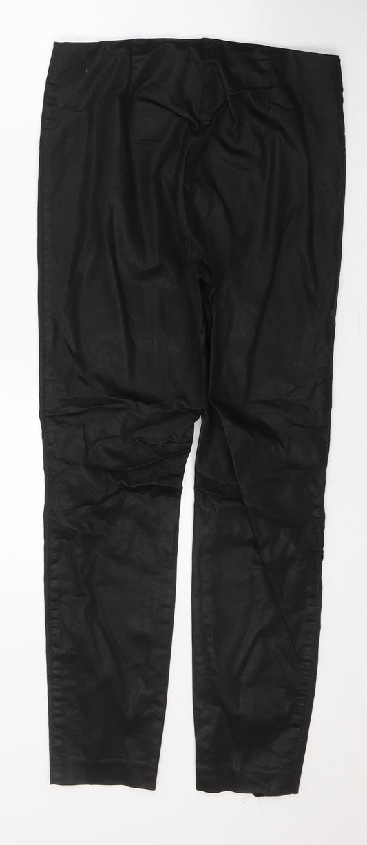 H&M Womens Black  Cotton Jegging Jeans Size 12 L26 in Regular