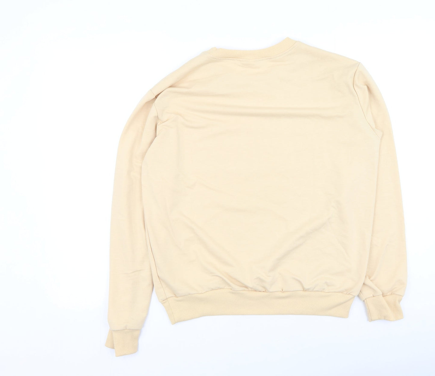Preworn Womens Orange  Cotton Pullover Sweatshirt Size S
