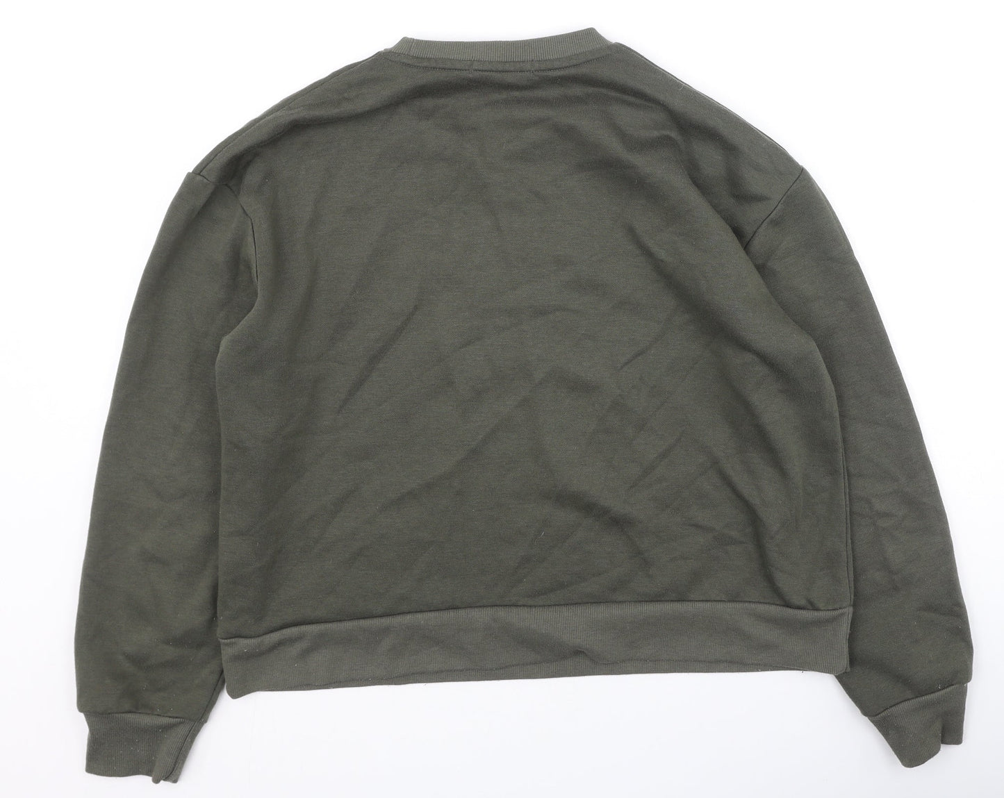 Primark  Womens Green  Cotton Pullover Sweatshirt Size S