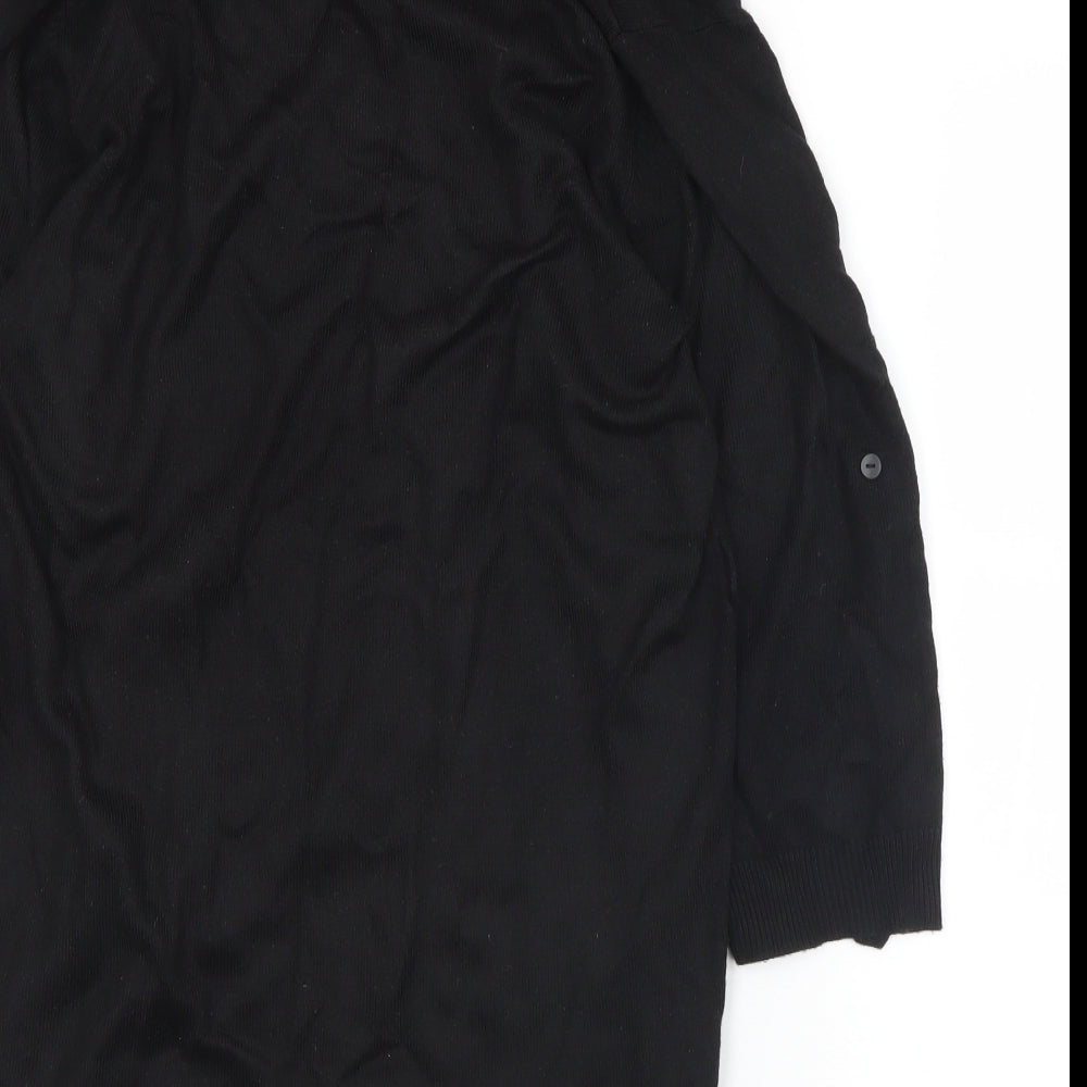 Papaya Womens Black Roll Neck  Acrylic Pullover Jumper Size 14   - Missing belt