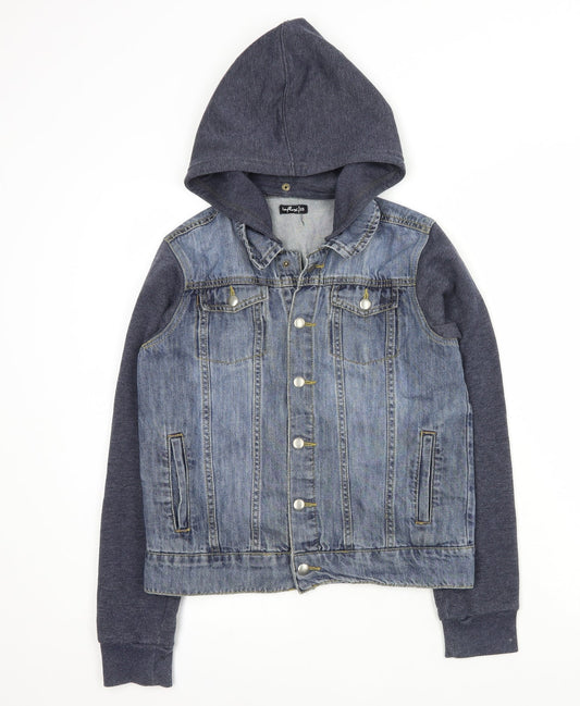 Inflex Womens Blue   Jacket Coat Size XS  Snap
