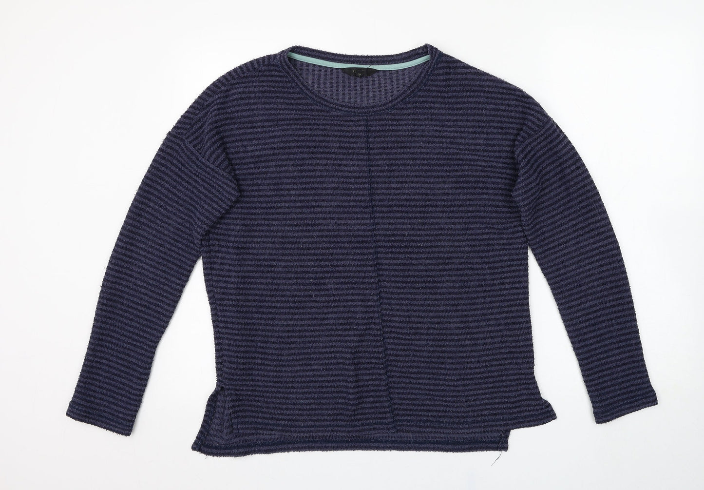 NEXT Womens Blue Round Neck  Cotton Pullover Jumper Size 12